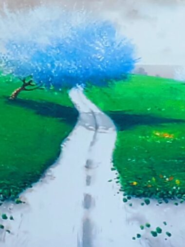 " L' albero  blu " - opera unica