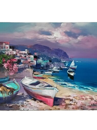 " Tramonto sull' isola" - opera unica